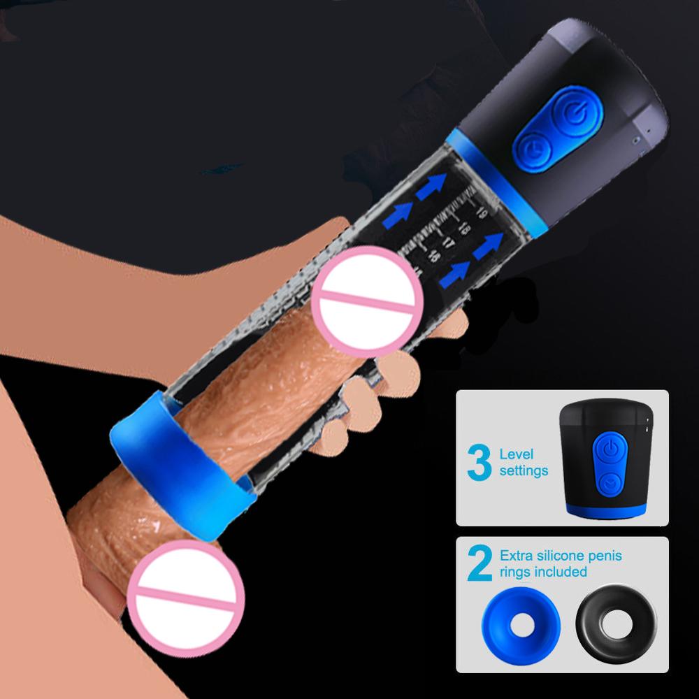 Electric Male Enhancement Vacuum Pump Penile Extender Masturbator Toy Enlargement Enhancer For Men Ys0333 - 1