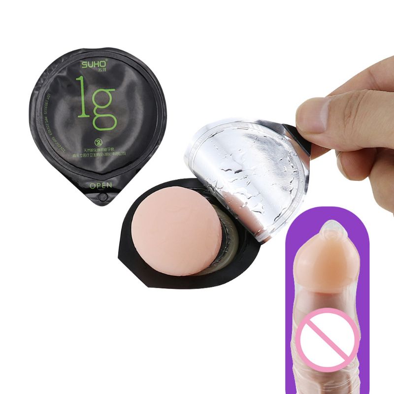 5pcs Quality Penis Extender Beads Soft Head Attachment Enlargement Aid Reusable Comfortable Enhanced Pleasure Condom Cock Ring - 5