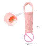 Male Penis Extension Extender Thick Cock Sheath Sleeve Girth Enhancer Adult Sex Toys For Men - 6
