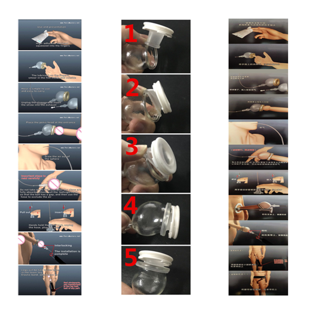 Professional Male Enhancement Metal Bracket Penis Enlargement Exercise Stretcher System Expander Cup Equipment - 9