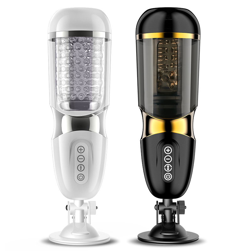 Automatic Telescopic Male Masturbator Rotating Piston Realistic Vagina Adult Pleasure Sex Tool - 8