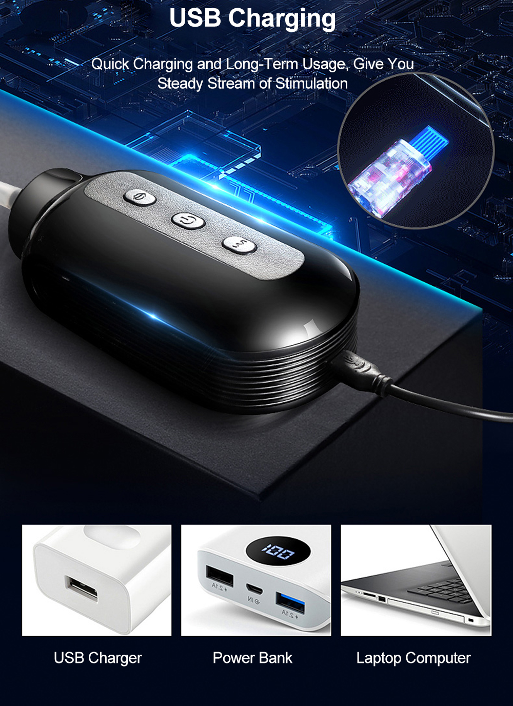 Automatic Male Masturbator Cup Silicone Vagina Pocket Pussy Vibrating Suction Masturbation Toy For Men - 8