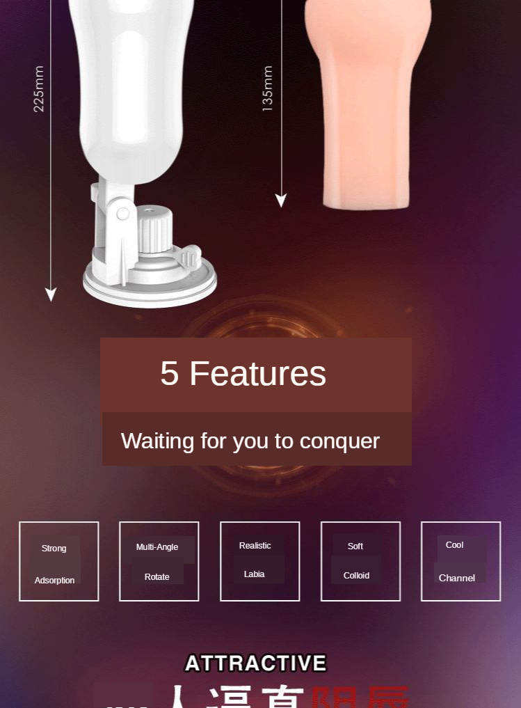 Electric Handsfree Mens Pleasure Aid Adult Toy Sensual Stimulator Machine Male Wellness Product - 4