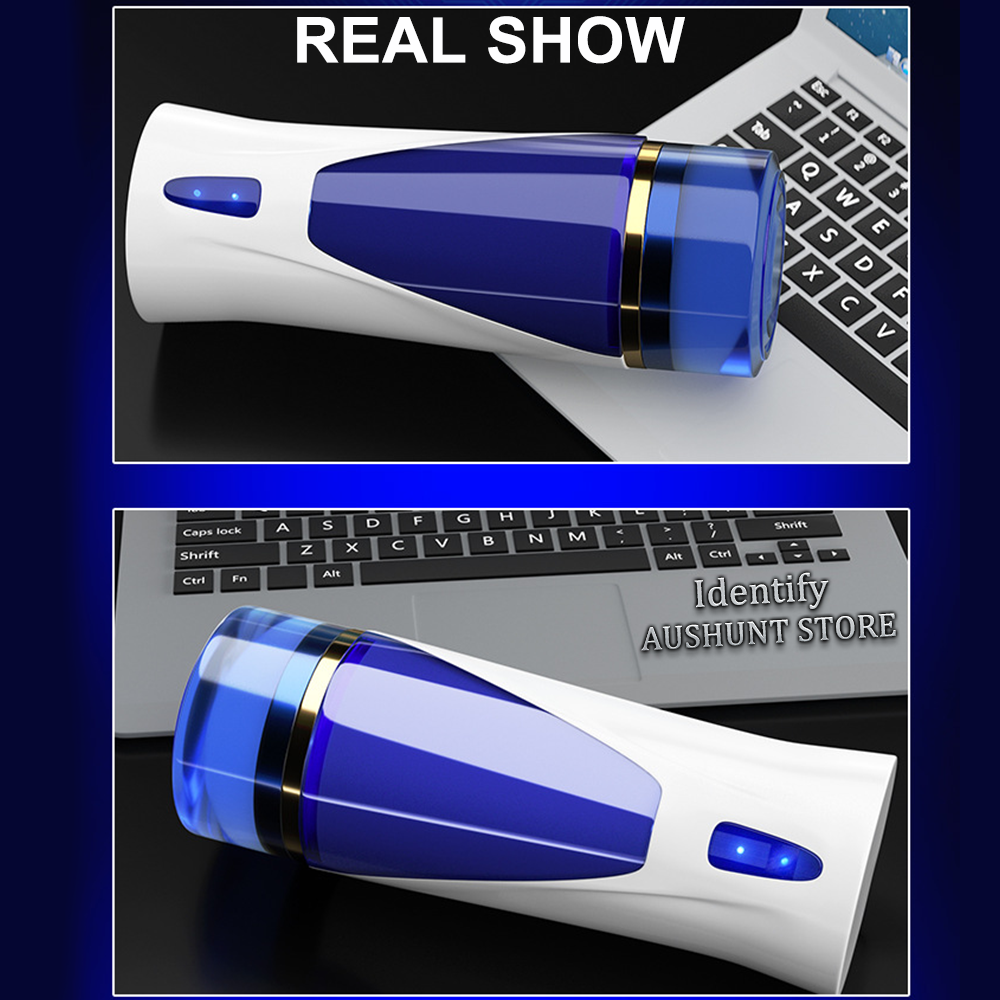 Deluxe Automatic Male Masturbator Cup Realistic Vaginal Texture Discreet Pocket Sex Toy Pleasure Machine For Men - 1