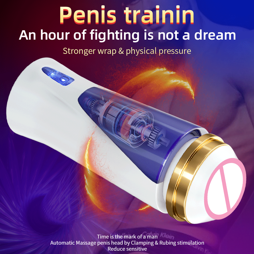 Deluxe Automatic Male Masturbator Cup Realistic Vaginal Texture Discreet Pocket Sex Toy Pleasure Machine For Men - 2