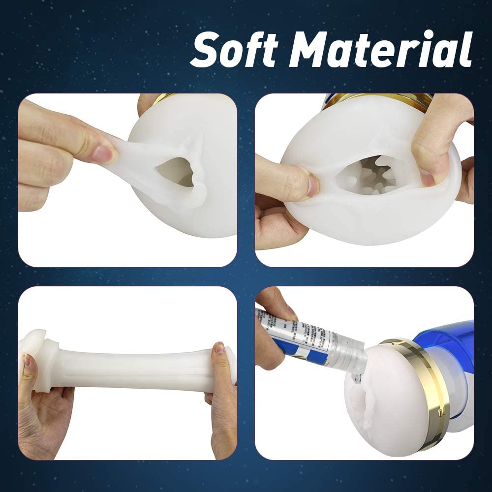 Deluxe Automatic Male Masturbator Cup Realistic Vaginal Texture Discreet Pocket Sex Toy Pleasure Machine For Men - 7