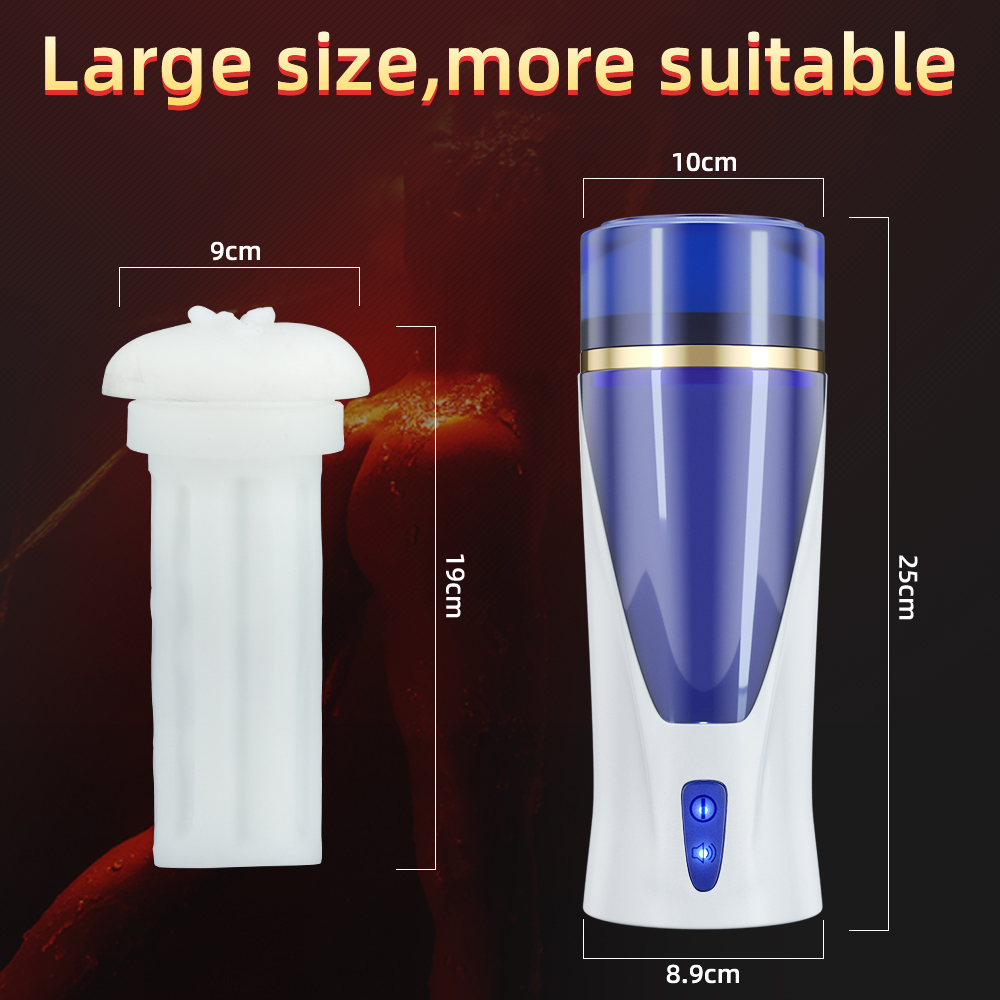 Deluxe Automatic Male Masturbator Cup Realistic Vaginal Texture Discreet Pocket Sex Toy Pleasure Machine For Men - 9