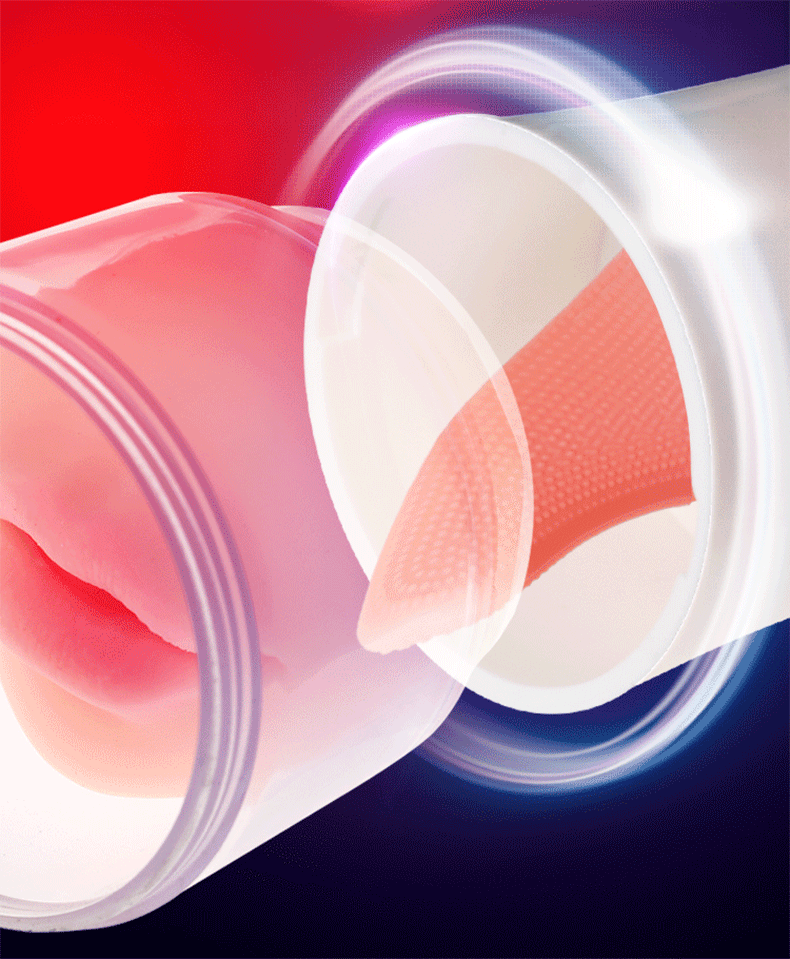 Advanced Male Masturbation Cup With Tongue Licking Glans Stimulation Interactive Voice Heating Function Vibrator Adult Pleasure Toys For Men - 2