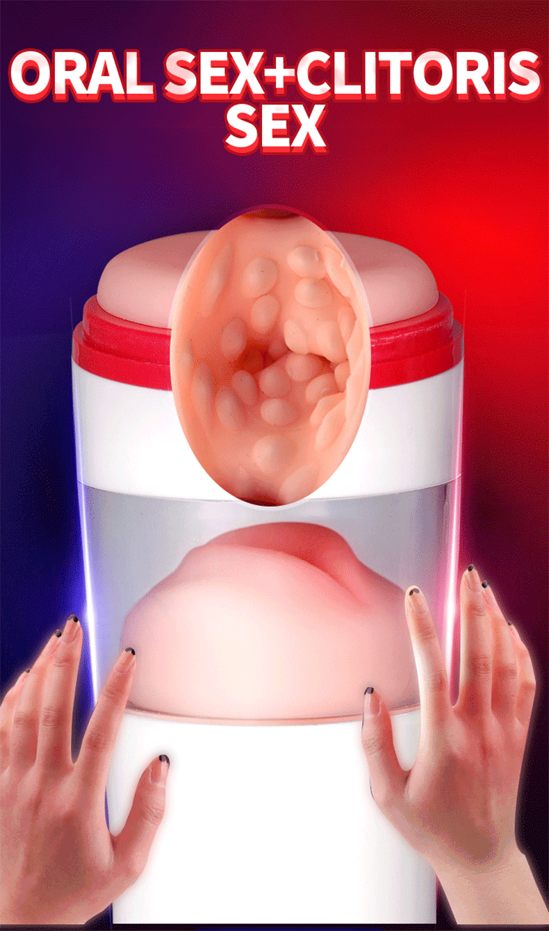 Advanced Male Masturbation Cup With Tongue Licking Glans Stimulation Interactive Voice Heating Function Vibrator Adult Pleasure Toys For Men - 4