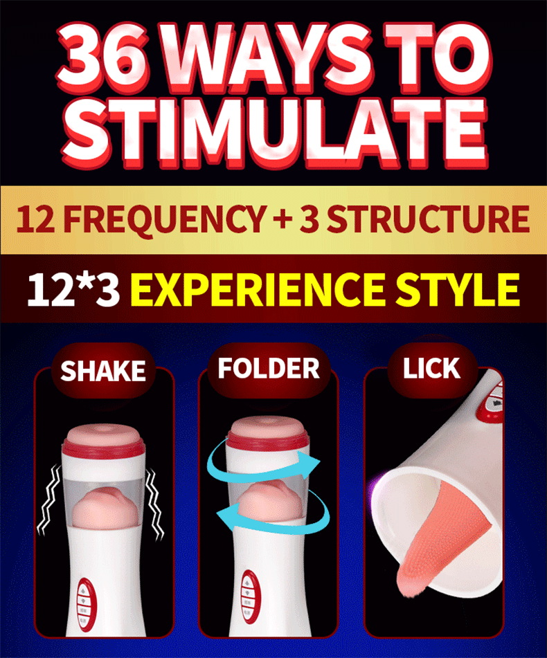 Advanced Male Masturbation Cup With Tongue Licking Glans Stimulation Interactive Voice Heating Function Vibrator Adult Pleasure Toys For Men - 6