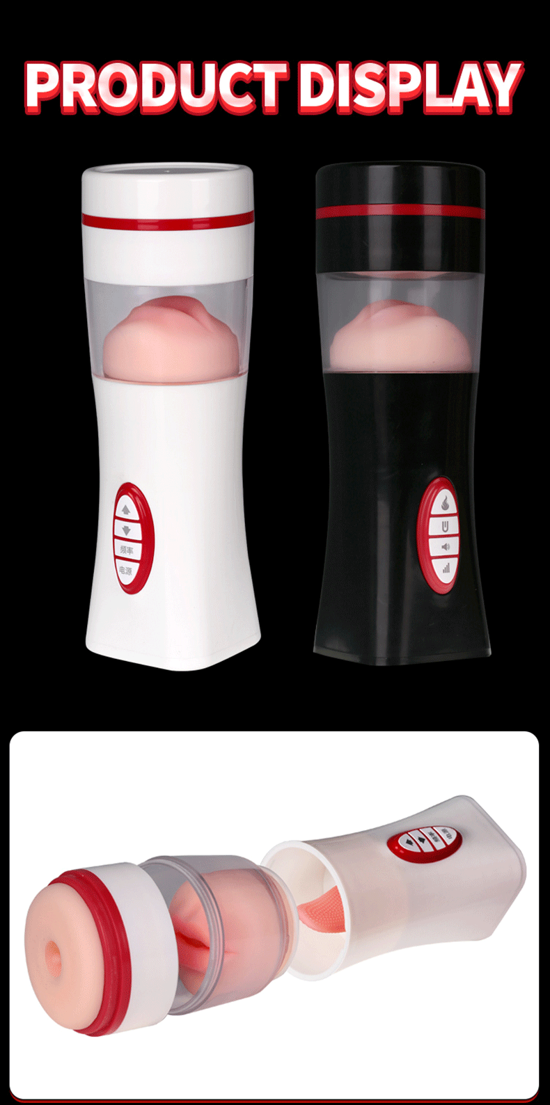 Advanced Male Masturbation Cup With Tongue Licking Glans Stimulation Interactive Voice Heating Function Vibrator Adult Pleasure Toys For Men - 13