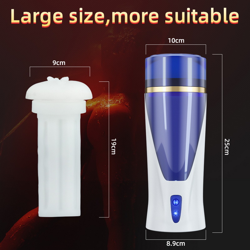 Automatic Mens Masturbation Cup Realistic Vagina 3 Powerful Thrust Modes Compact Pocket Sex Toy - 5