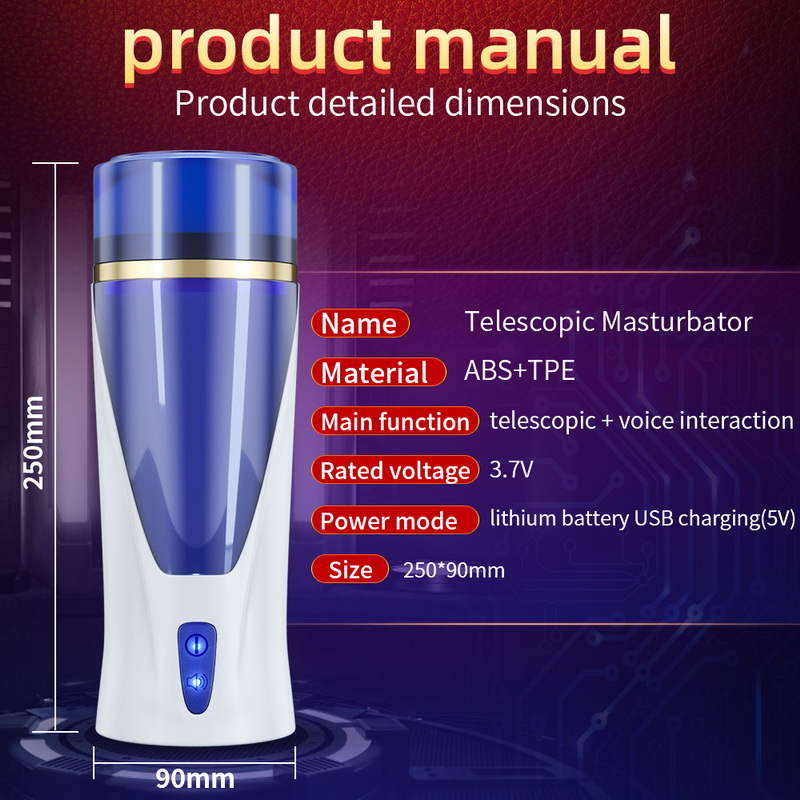 Automatic Mens Masturbation Cup Realistic Vagina 3 Powerful Thrust Modes Compact Pocket Sex Toy - 8