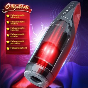 Male Intelligent Toy Automatic Sucking Heating And Telescopic Rotating Aircraft Cup Electric Masturbator Sex Toys For Men - 2