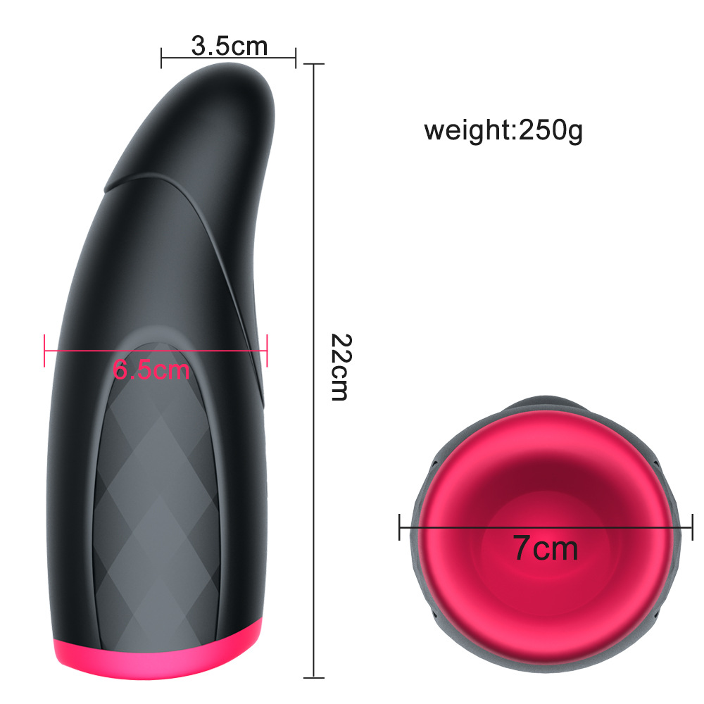 Male Masturbator Cup With 10 Vibrations Intelligent Preheating Realistic Oral Sensation Adult Pleasure Toy For Men - 1
