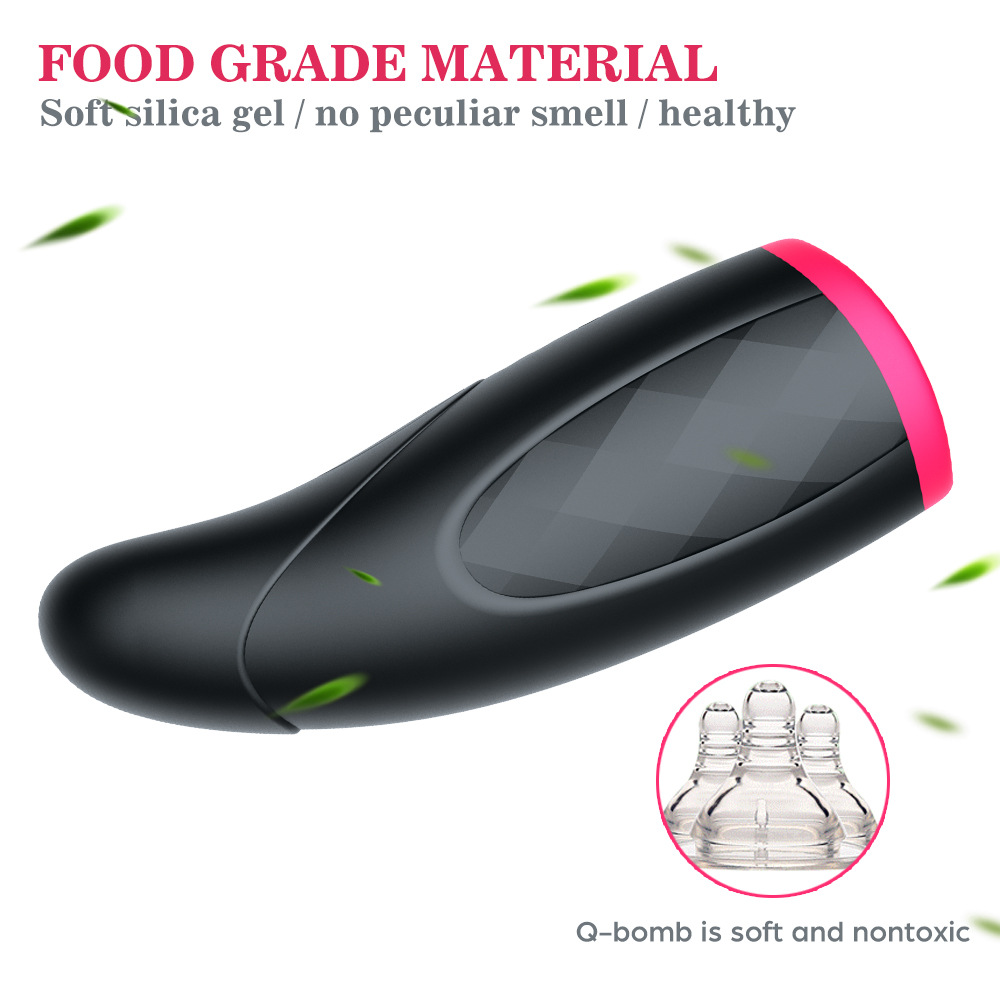 Male Masturbator Cup With 10 Vibrations Intelligent Preheating Realistic Oral Sensation Adult Pleasure Toy For Men - 3