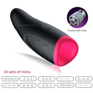Powerful 10 Vibrations Sucking Male Masturbator Cup Intelligent Pre-heating Insert Sound Oral Pussy Sex Toys For Men Product - 2