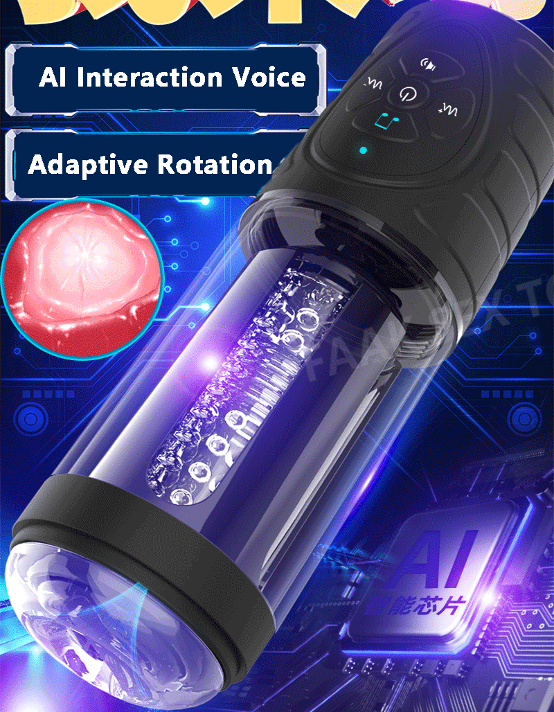 Mens Automatic Telescopic Rotating Airplane Cup Electric Pleasure Device Ultimate Sexual Fun Masturbator - 2