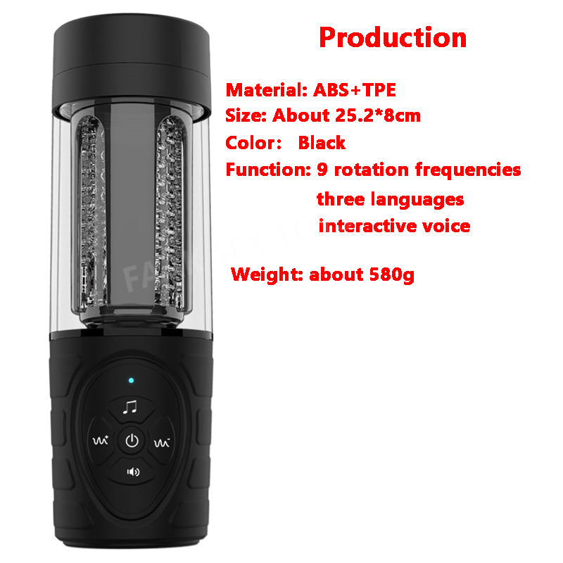 Mens Automatic Telescopic Rotating Airplane Cup Electric Pleasure Device Ultimate Sexual Fun Masturbator - 8