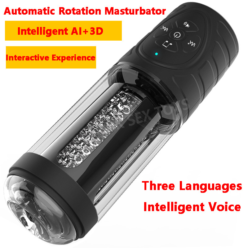 Mens Automatic Telescopic Rotating Airplane Cup Electric Pleasure Device Ultimate Sexual Fun Masturbator - 9