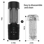 Airplane Cup Men's Automatic Telescopic Rotating Bed The Best Electric Masturbator Sexual Fun - 2