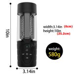 Airplane Cup Men's Automatic Telescopic Rotating Bed The Best Electric Masturbator Sexual Fun - 3