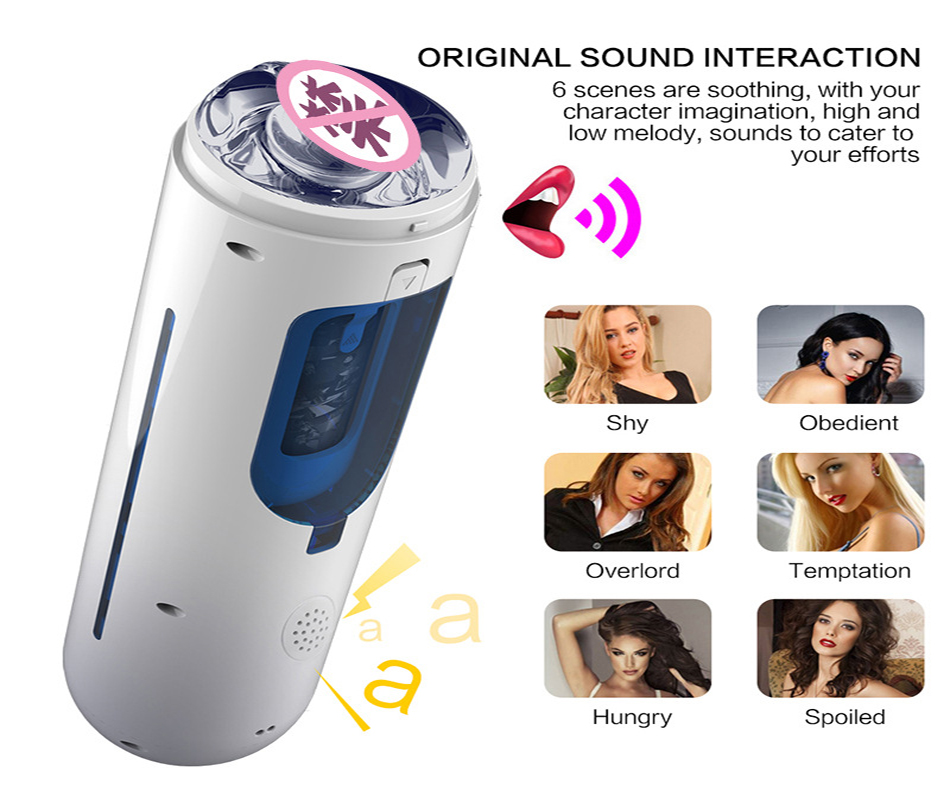 A380 Male Masturbator Automatic Handsfree Vibrating Soft Tpe Realistic Vagina Masturbation Cup Portable Adult Sex Toy - 2