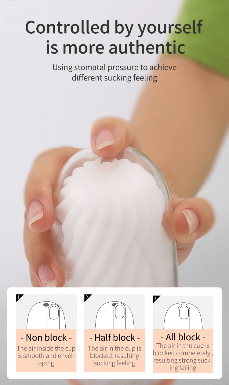 Male Masturbator Cup Portable Vacuum Suction Spiral Stimulation Realistic Blowjob Experience Enhanced Pleasure Toy - 3