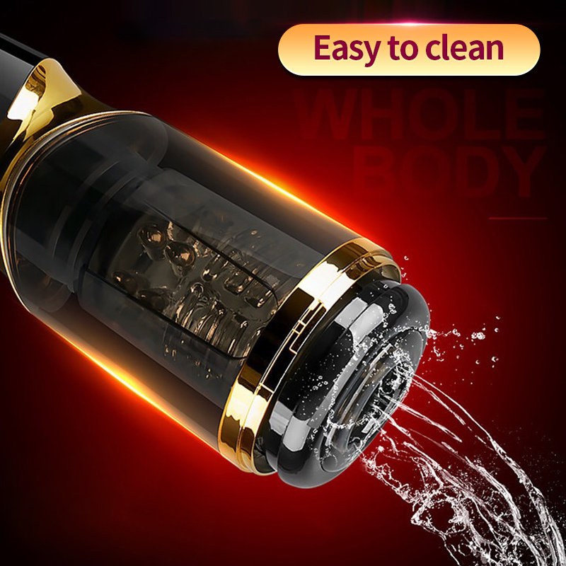 Automatic Male Masturbator With 10x10 Modes Silicone Realistic Vagina Rotation Telescopic Features Mens Pleasure Sex Toy - 6