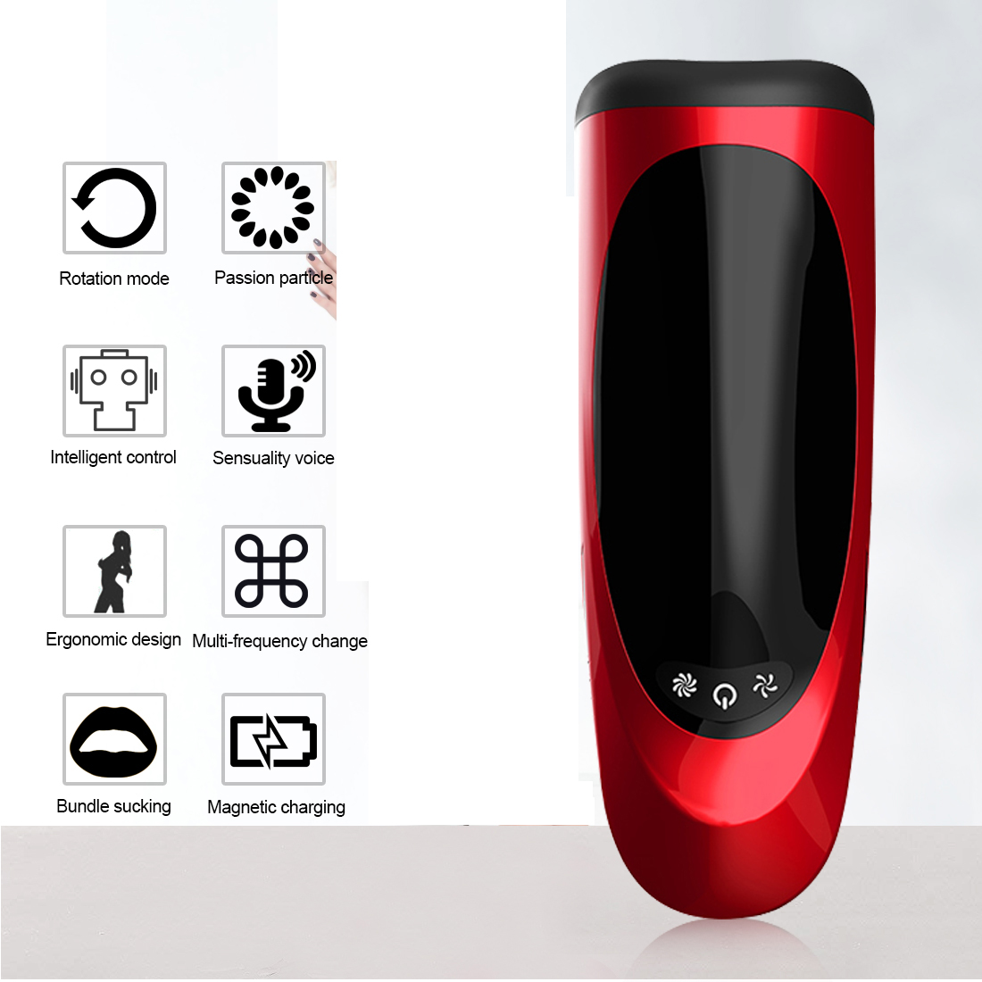 Automatic Male Masturbator Cup With Sensory Voice Interaction Deep Throat Oral Simulation Tongue Licking And Rotation Features - 4