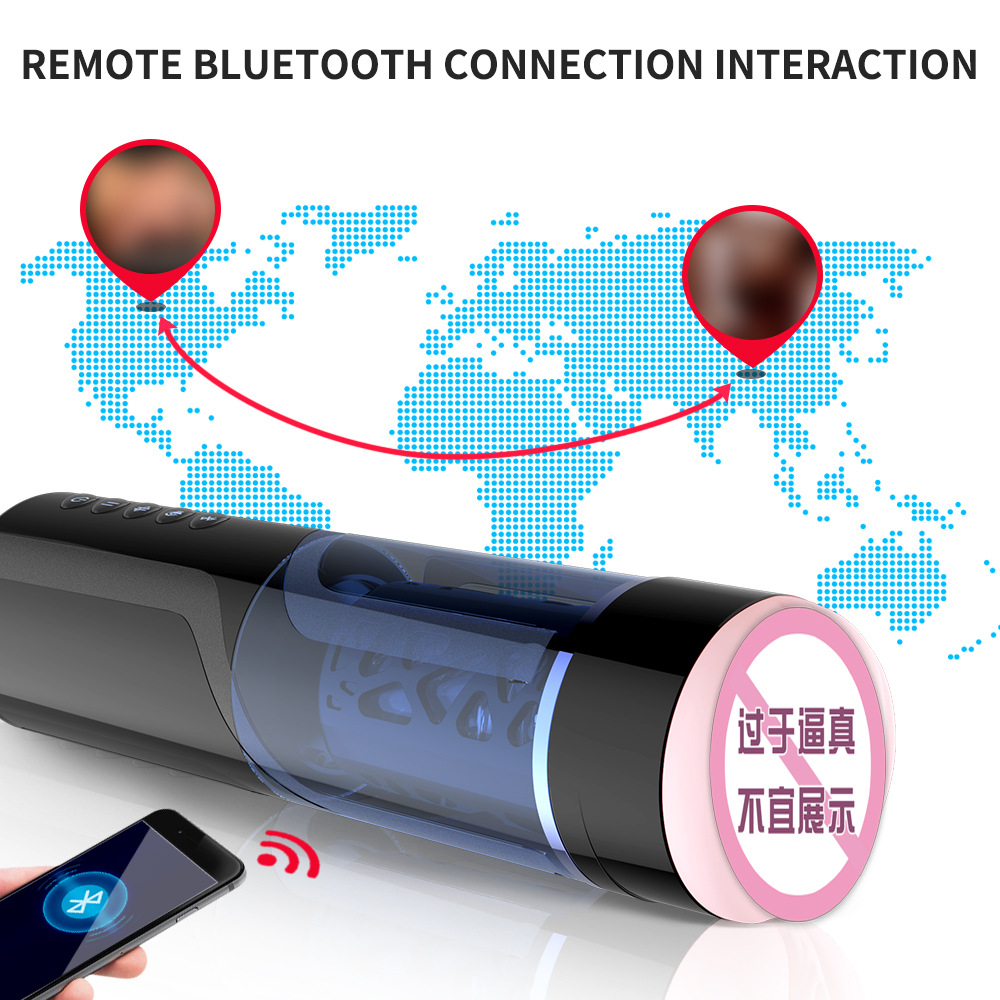 Bluetooth Controlled Male Masturbator Cup Auto Rotation Intelligent Voice Silicone Vagina Realistic Feel Sex Toys For Men - 5