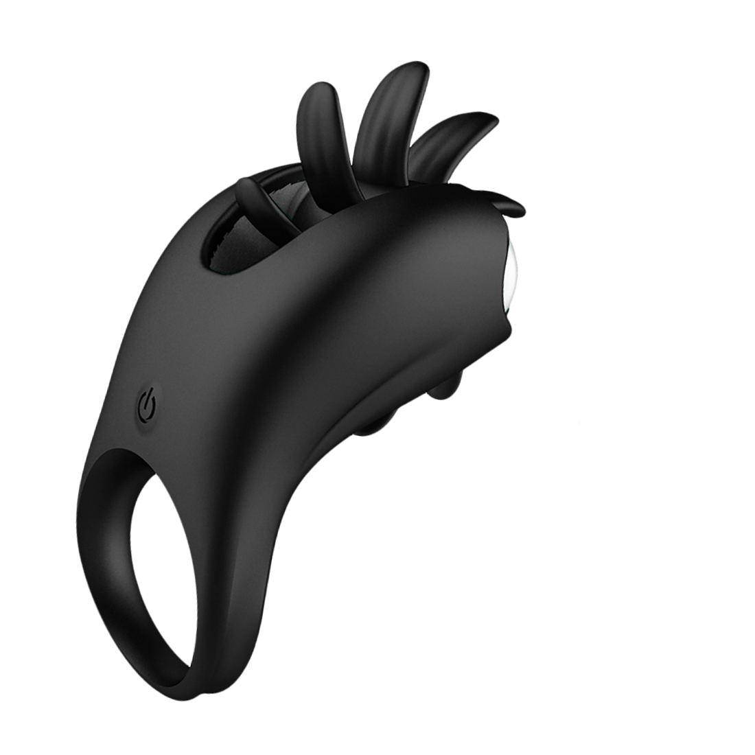 Clitoral Stimulation Vibrator Ring With Gspot Massage And Tongue Licking Rotation Features - 1
