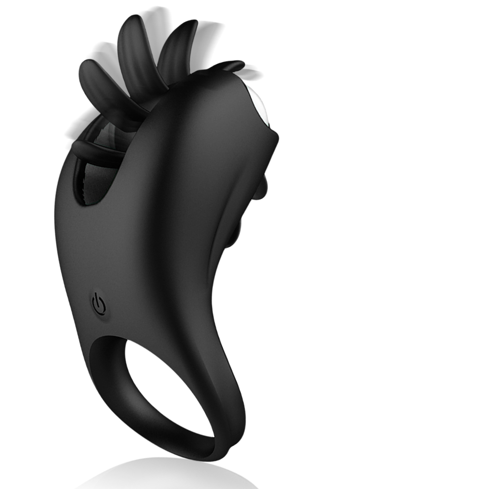 Clitoral Stimulation Vibrator Ring With Gspot Massage And Tongue Licking Rotation Features - 3