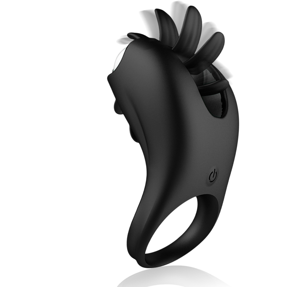 Clitoral Stimulation Vibrator Ring With Gspot Massage And Tongue Licking Rotation Features - 4