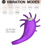 Tongue Licking Vagina Clitoris Stimulate Rotation Oral Vibrator Ring G-spot Massage - 5