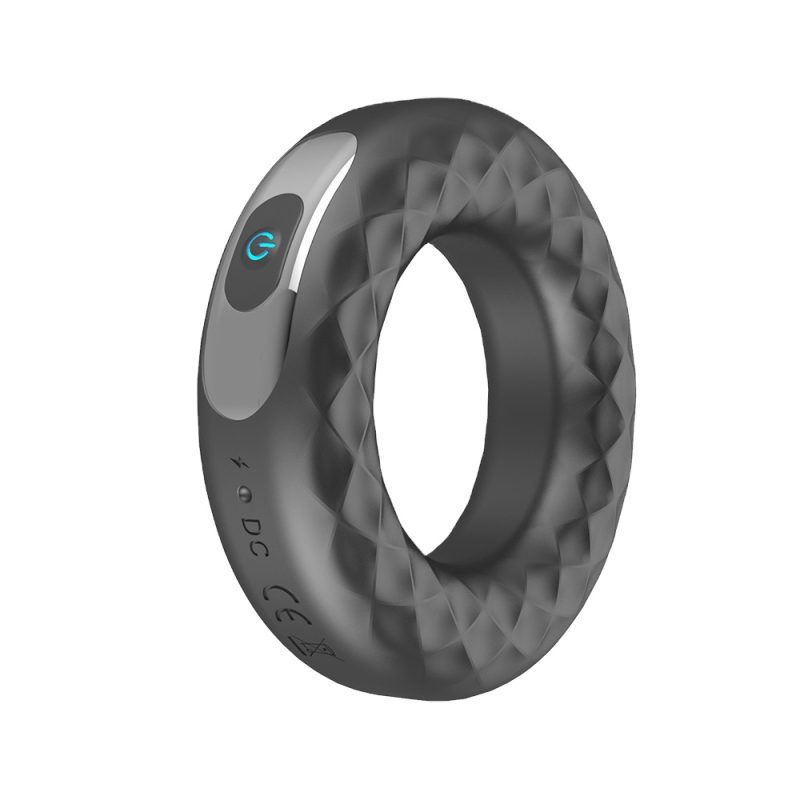 Silicone Vibrating Lock Fine Ring Men's Fun Loop