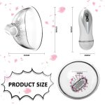 Women Breast Enhancer Vibrating Nipple Sucker With Two Love Egg 12 Vibration Modes Powerful Sucking Sex Toys For Nipples - 4