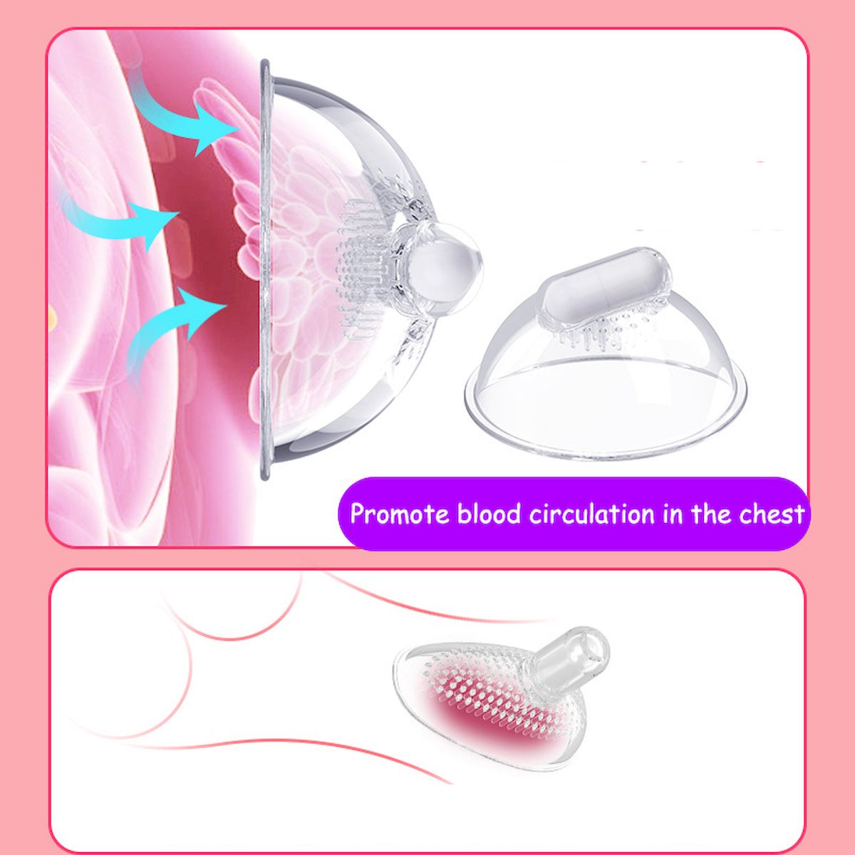 10speed Nipple And Clitoris Vibrator With Vaginal Suction Pump Breast Enlargement Stimulator For Women - 1