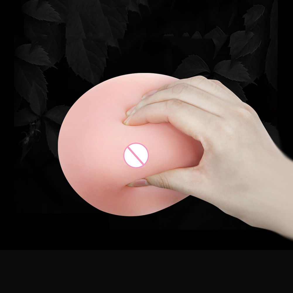 Zerosky Womens Silicone Breast Enhancement Realistic Fake Chest Forms Comfortable Prosthetic Boobs Props - 3