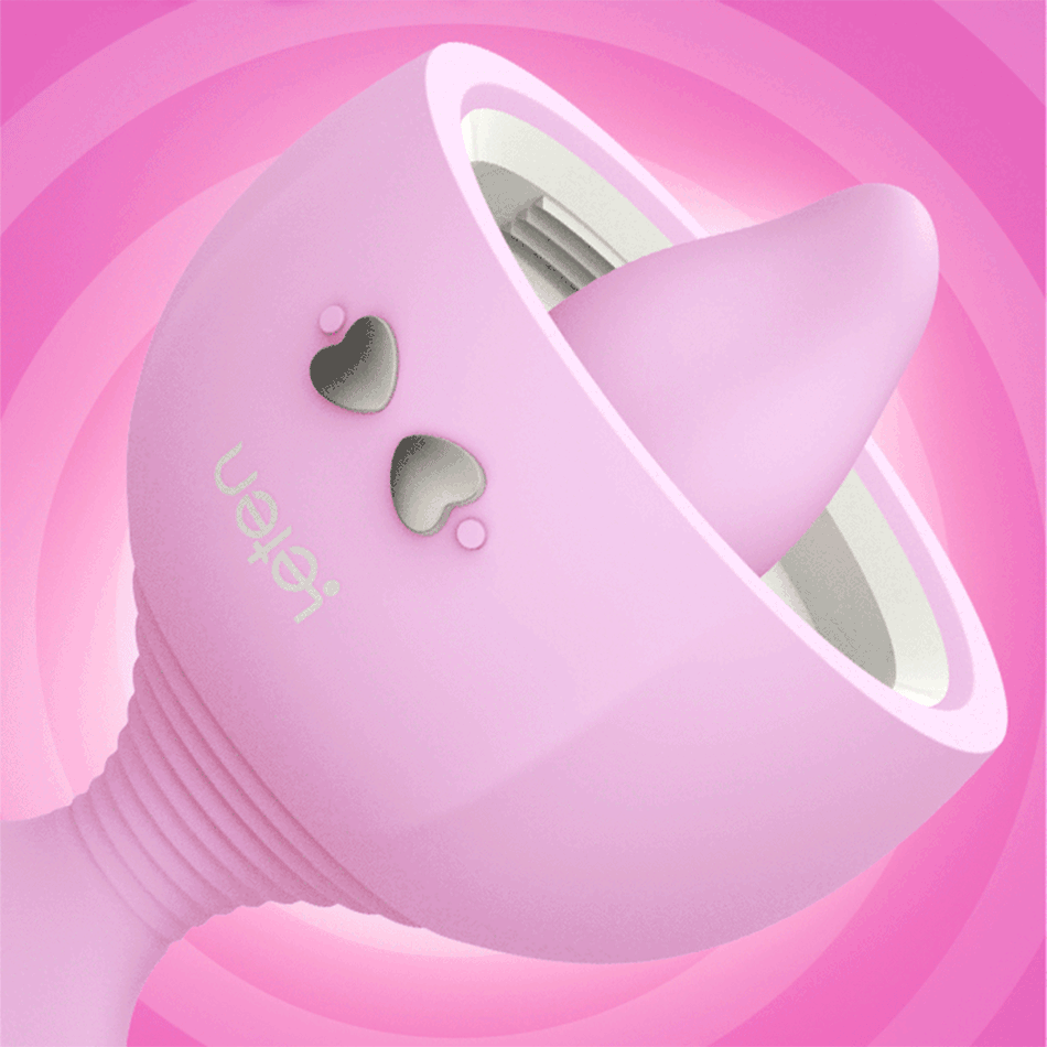 Womens Sexual Wellness Toy Clitoral Nipple Breast Stimulator With Tongue Licking Sucking Vibrator Features - 4