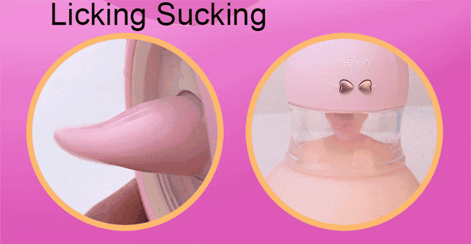 Womens Sexual Wellness Toy Clitoral Nipple Breast Stimulator With Tongue Licking Sucking Vibrator Features - 7