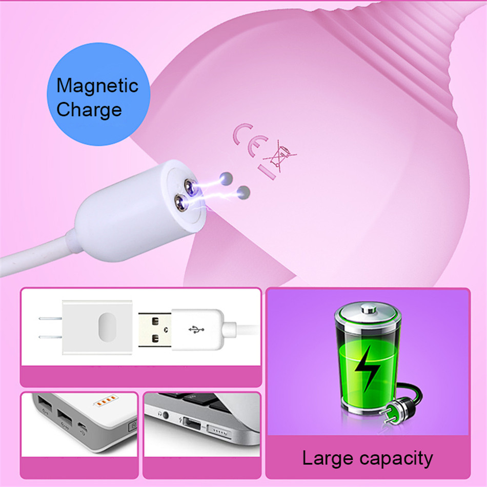 Womens Sexual Wellness Toy Clitoral Nipple Breast Stimulator With Tongue Licking Sucking Vibrator Features - 9