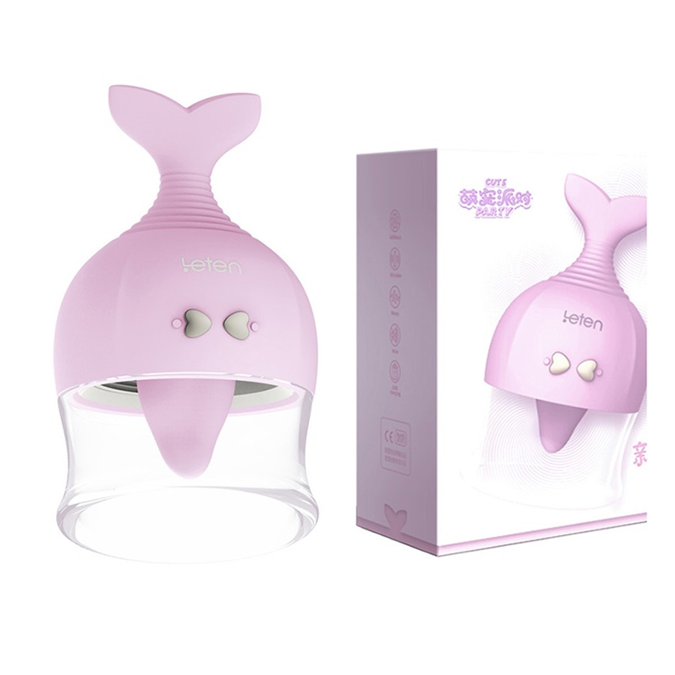Womens Sexual Wellness Toy Clitoral Nipple Breast Stimulator With Tongue Licking Sucking Vibrator Features - 14