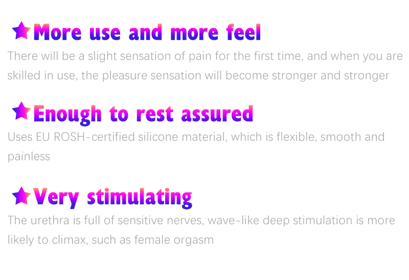 Silicone Male Masturbator Long Beaded Urethral Vibrator Powerful Penis Plug Sound Catheter - 7