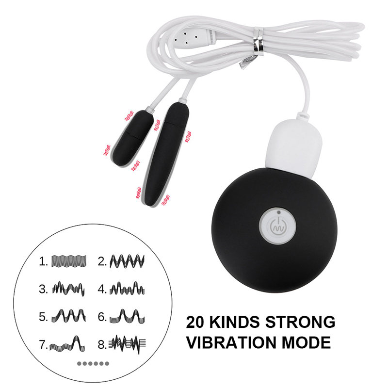 Ultracompact Dual Horse Eyes Urethral Vibrator Male Masturbation Sex Toy Pleasure Stimulator - 4