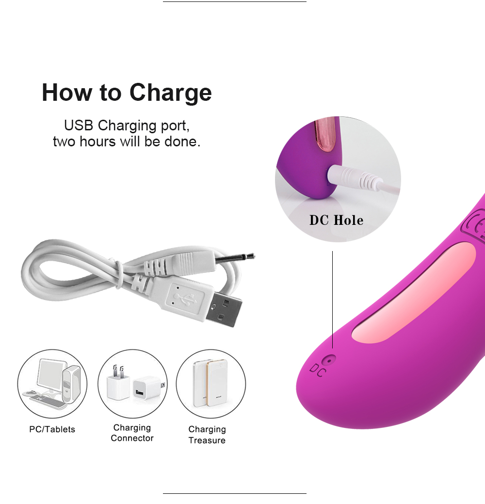 Silicone Waterproof Clitoral Vibrator Female Intimate Massager Adult Womens Vaginal Sex Toy - 5