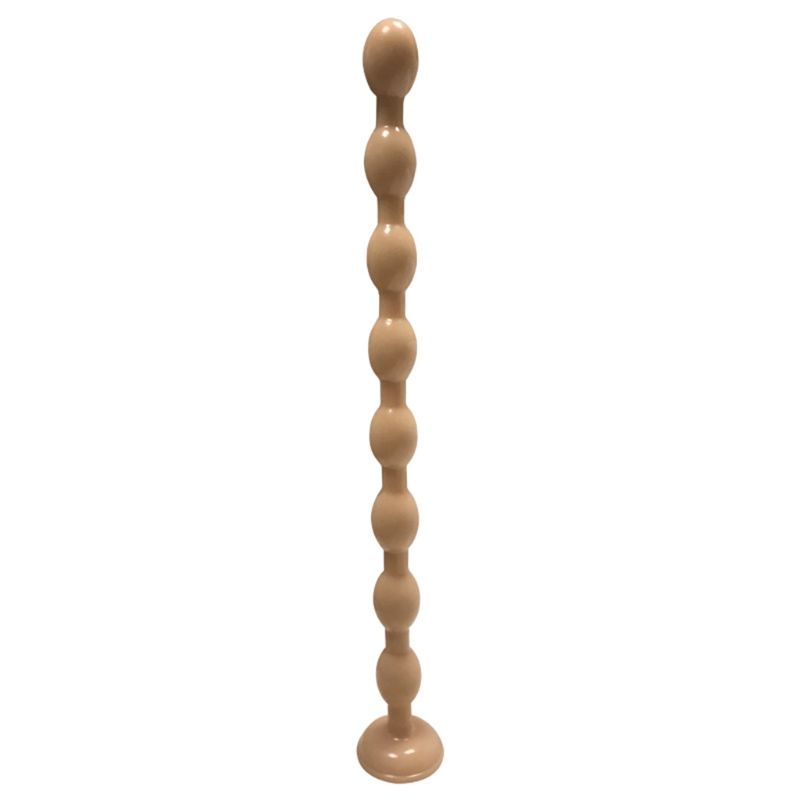 Unisex Extralong Anal Beads Chain With 8 Silicone Balls Blackbrown Adult Toy For Enhanced Anal Pleasure Stimulation - 1