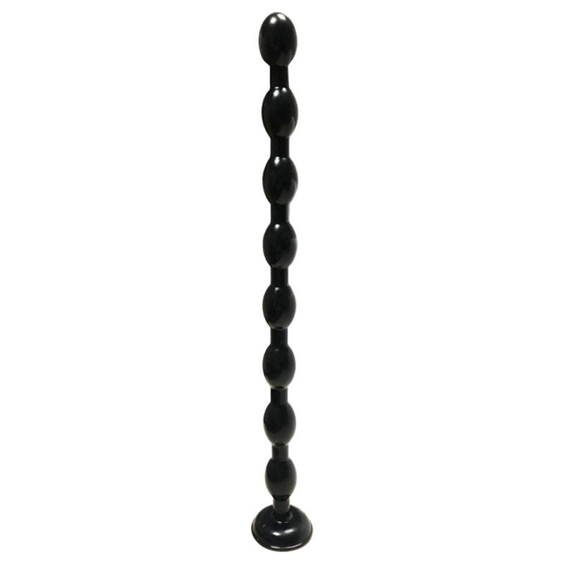 Unisex Extralong Anal Beads Chain With 8 Silicone Balls Blackbrown Adult Toy For Enhanced Anal Pleasure Stimulation - 3