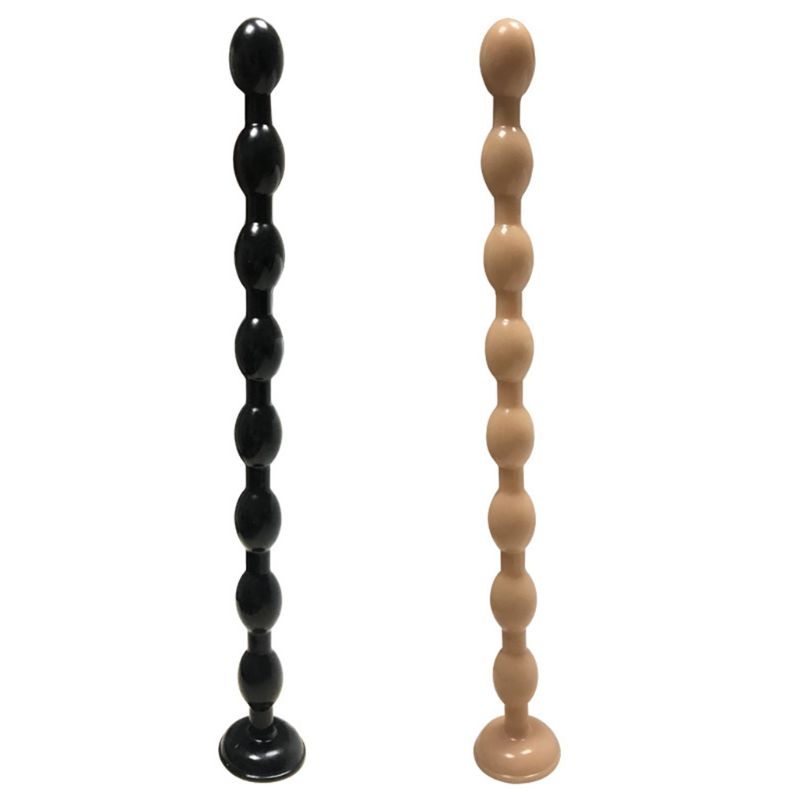 Unisex Extralong Anal Beads Chain With 8 Silicone Balls Blackbrown Adult Toy For Enhanced Anal Pleasure Stimulation - 7