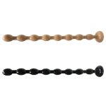 Extra Long Anal Chain With 8 Balls Plug Beads For Men And Women Black Brown - 6